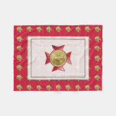 ファイアサブトラント1ブグルマルチーズクロス フリースブランケット (正面(横))