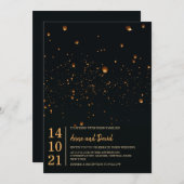 ファイアスエレガントカイランタン結婚式招待状 招待状 (正面/裏面)