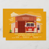 ファイアステーション招待状 招待状 (正面/裏面)