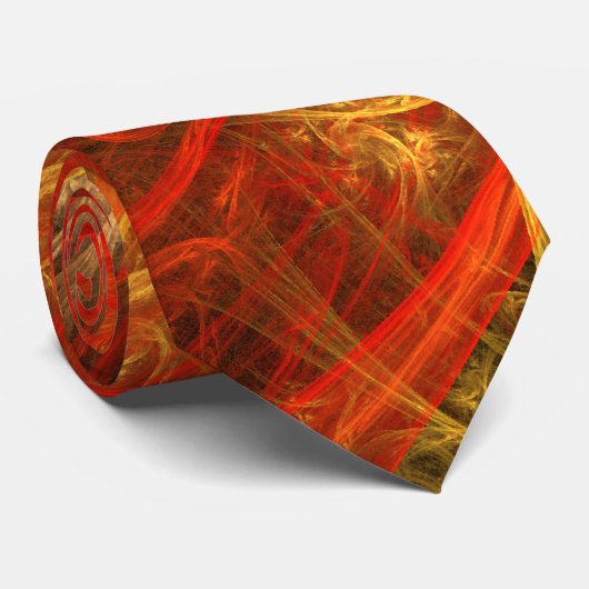 ファイアストームノヴァ抽象芸術アートタイ ネクタイ (ロール)