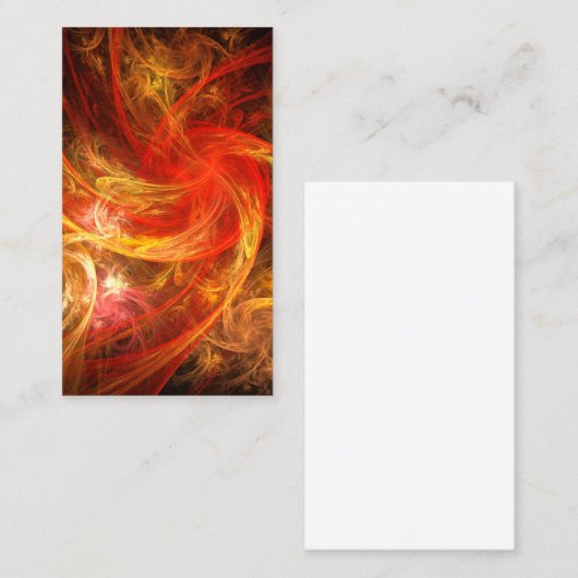 ファイアストームノヴァ抽象芸術アート名刺 名刺 (正面/裏面)