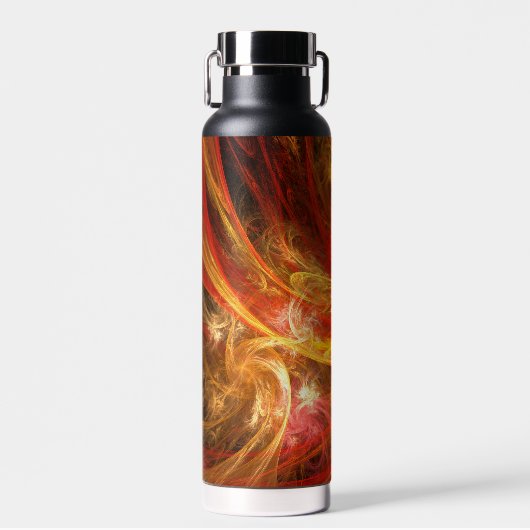 ファイアストームノヴァ抽象芸術アート ウォーターボトル (正面)
