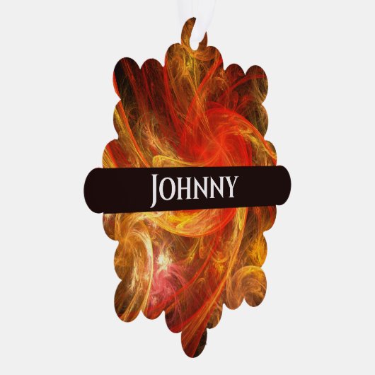 ファイアストームノヴァ抽象芸術アート オーナメントカード (右)