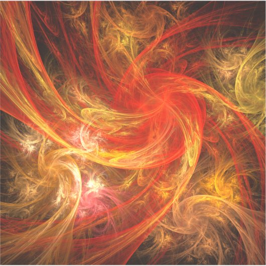 ファイアストームノヴァ抽象芸術アート シール (正面)