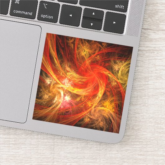 ファイアストームノヴァ抽象芸術アート シール (詳細)