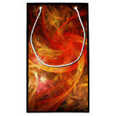 ファイアストームノヴァ抽象芸術アート スモールペーパーバッグ (裏面)