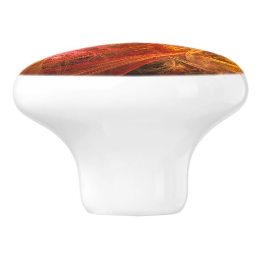 ファイアストームノヴァ抽象芸術アート セラミックノブ (側面)