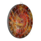 ファイアストームノヴァ抽象芸術アート ダーツボード (正面左)