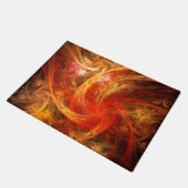 ファイアストームノヴァ抽象芸術アート ドアマット (アングル)