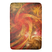 ファイアストームノヴァ抽象芸術アート バスマット (正面縦)