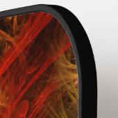 ファイアストームノヴァ抽象芸術アート ピックルボールラケット (左詳細)