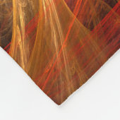 ファイアストームノヴァ抽象芸術アート フリースブランケット (角)