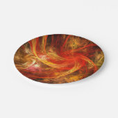 ファイアストームノヴァ抽象芸術アート ペーパープレート (アングル)
