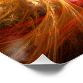 ファイアストームノヴァ抽象芸術アート ポスター (コーナー)