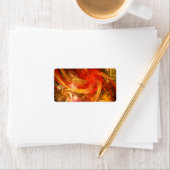 ファイアストームノヴァ抽象芸術アート ラベル (インサイチュ)