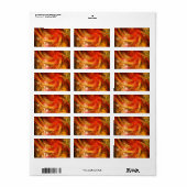 ファイアストームノヴァ抽象芸術アート ラベル (フルシート)