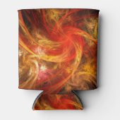 ファイアストームノヴァ抽象芸術アート 缶クーラー (正面)