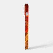 ファイアストームノヴァ抽象芸術アート iPhone 15ケース (左側面)