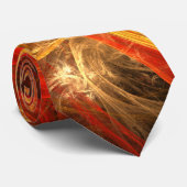ファイアストーム抽象芸術アートタイ ネクタイ (ロール)
