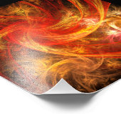 ファイアストーム抽象芸術アートフォトプリント フォトプリント            (角)