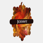 ファイアストーム抽象芸術アート オーナメントカード (右)