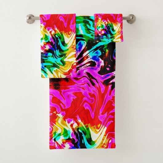 ファイアストーム絞り染め、バスタオオルセット バスタオルセット (インサイチュ)