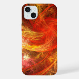 ファイアストーム・ノヴァ・アブストラクトアート iPhone 15 PLUSケース