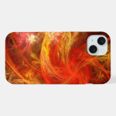 ファイアストーム・ノヴァ・アブストラクトアート iPhoneケース (裏面横)
