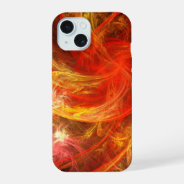 ファイアストーム・ノヴァ・アブストラクトアート iPhone 15ケース
