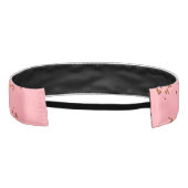 ファイアスパークオーバーレイあなたの写真赤面ピンク アスレチックヘッドバンド (裏面)