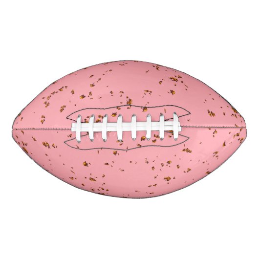 ファイアスパークオーバーレイあなたの写真赤面ピンク アメリカンフットボール (正面)