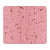 ファイアスパークオーバーレイあなたの写真赤面ピンク カッティングボード (正面)