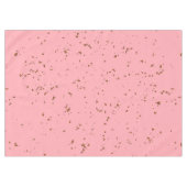 ファイアスパークオーバーレイあなたの写真赤面ピンク テーブルクロス (正面(横))