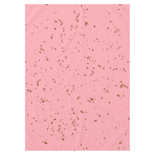 ファイアスパークオーバーレイあなたの写真赤面ピンク テーブルクロス (正面)