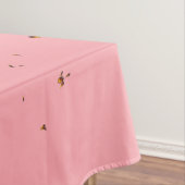 ファイアスパークオーバーレイあなたの写真赤面ピンク テーブルクロス (インサイチュ)