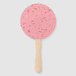 ファイアスパークオーバーレイあなたの写真赤面ピンク ハンドファン