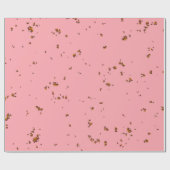 ファイアスパークオーバーレイあなたの写真赤面ピンク ラッピングペーパー (フラット)