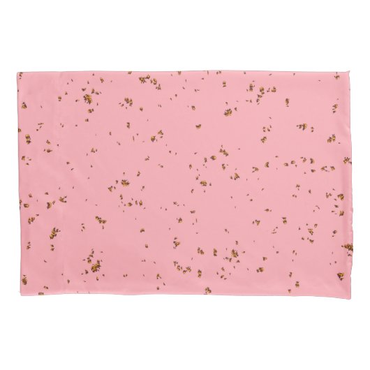 ファイアスパークオーバーレイあなたの写真赤面ピンク 枕カバー (正面左)