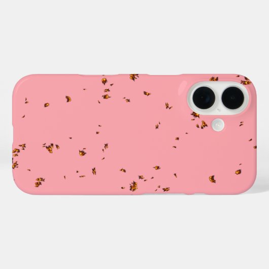 ファイアスパークオーバーレイあなたの写真赤面ピンク Case-Mate iPhoneケース (裏面 (横))