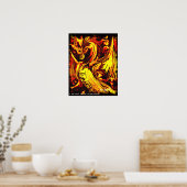 ファイアスピリットプリント ポスター (キッチン)