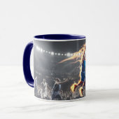 ファイアスラムダンクでバスケットボールプレーヤー#2 マグカップ (正面左)