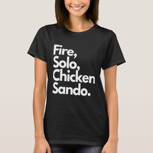 ファイアソロチキンサンド Tシャツ (正面)