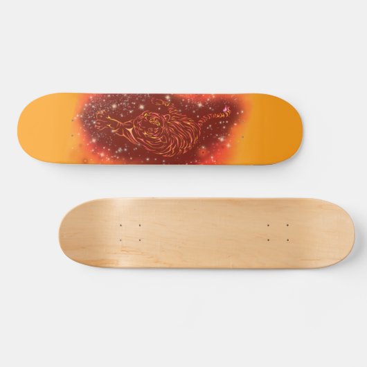 ファイアタイガーランニングズアットスターリーナイトスケートボード スケートボード (横)