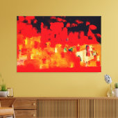 ファイアタウンバイマックスウェル・カー キャンバスプリント (インサイチュ (リビング))