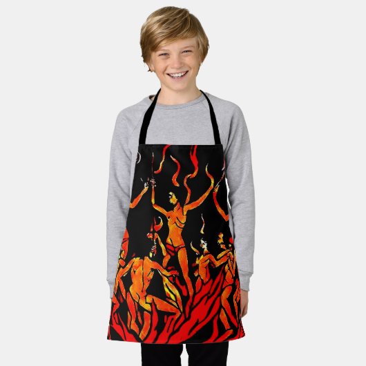 ファイアダンス エプロン (着用した状態)