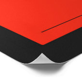 ファイアット500, 1959 – 木炭ブラックに赤 ポスター (角)