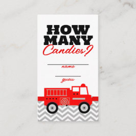 ファイアトラックキャンディゲーム推測カードの数 エンクロージャーカード