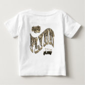 ファイアトラック付きのフリン ベビーTシャツ (裏面)