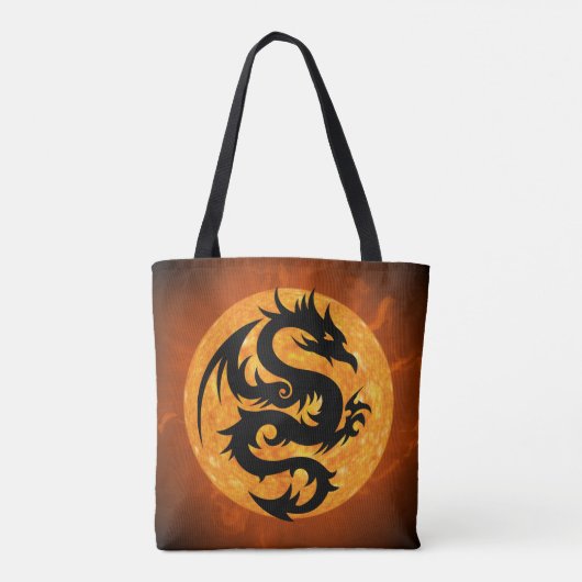 ファイアドラゴンのトートバッグ トートバッグ (裏面)