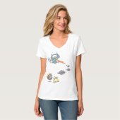 ファイアドラゴンの社会的距離 Tシャツ (正面フル)